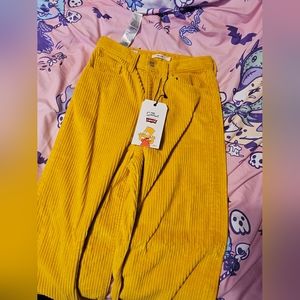 LEVIS×SIMPSONS Collab Yellow Corduroy Pants